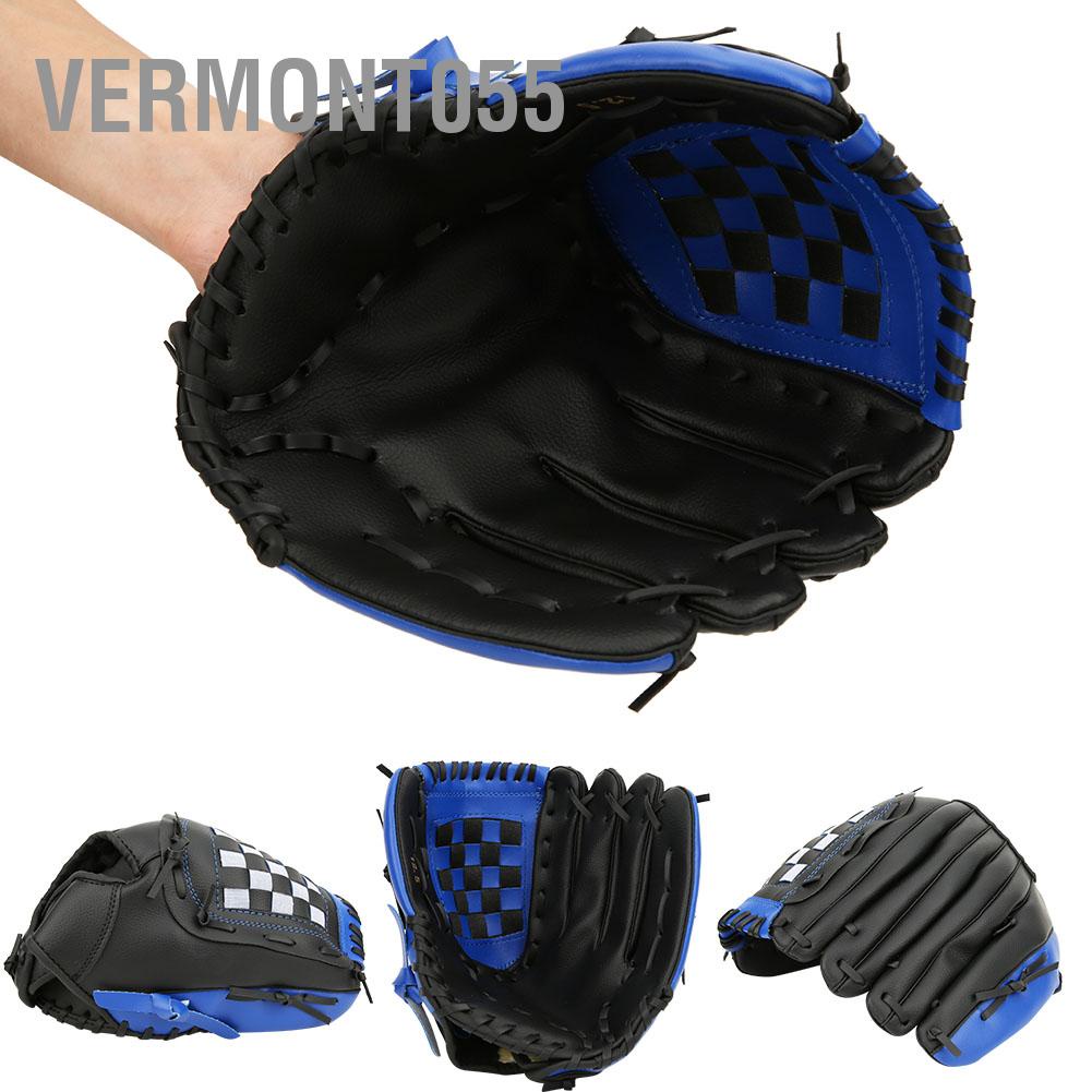 Vermont055 PU Leather Baseball Glove Practicing Training Competition Gloves for Teenager Children
