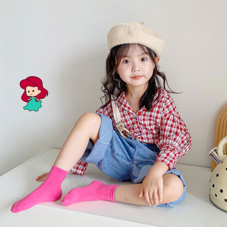Set 5 Đôi Tất Cotton Hoạ Tiết Công Chúa Kokorocre MS-16 Dễ Thương Xinh Xắn Cho Bé 1-5 Tuổi