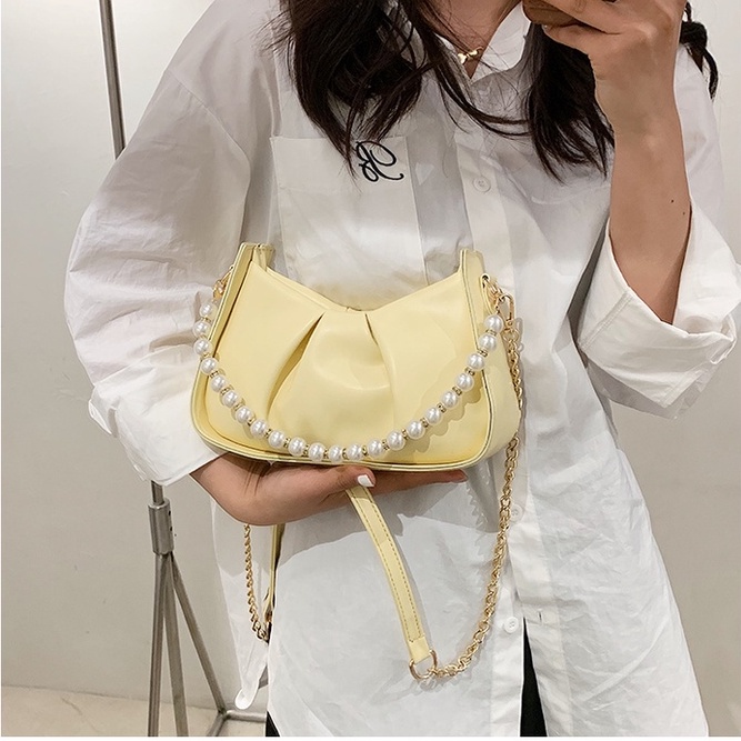 Túi xách nữ LOLI 88 đeo chéo kẹp nách nữ đeo vai dây ngọc da pu phong cách hàn quốc thời trang cao cấp TX59