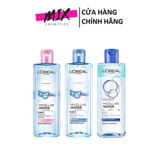 Nước tẩy trang Nước tẩy trang Loreal - L'Oreal Paris 3-in-1 Micellar 400ml🌟Sạch sâu🌟L oreal🌟Mềm da🌟Sữa rửa mặt Loreal🌟