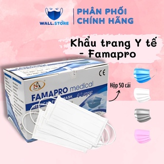 Hộp 50 cái Khẩu Trang Y Tế Kháng Khuẩn Nam Anh 4U FAMAPRO 4 Lớp