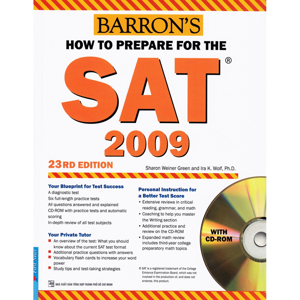 Sách - Barron's SAT 23rd edition ( kèm 1CD-Rom)
