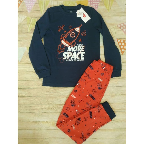 Bộ cotton dài tay bé trai Canifa