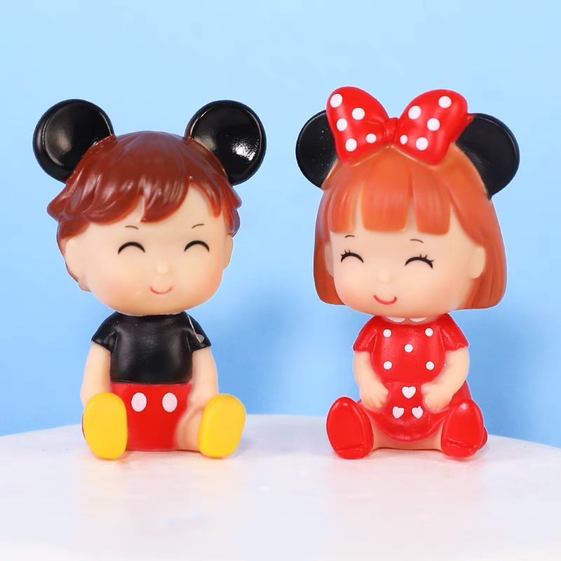 Cặp Em Bé Mickey Trang Trí Bánh