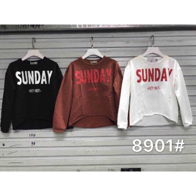 Áo croptop dài tay Sunday