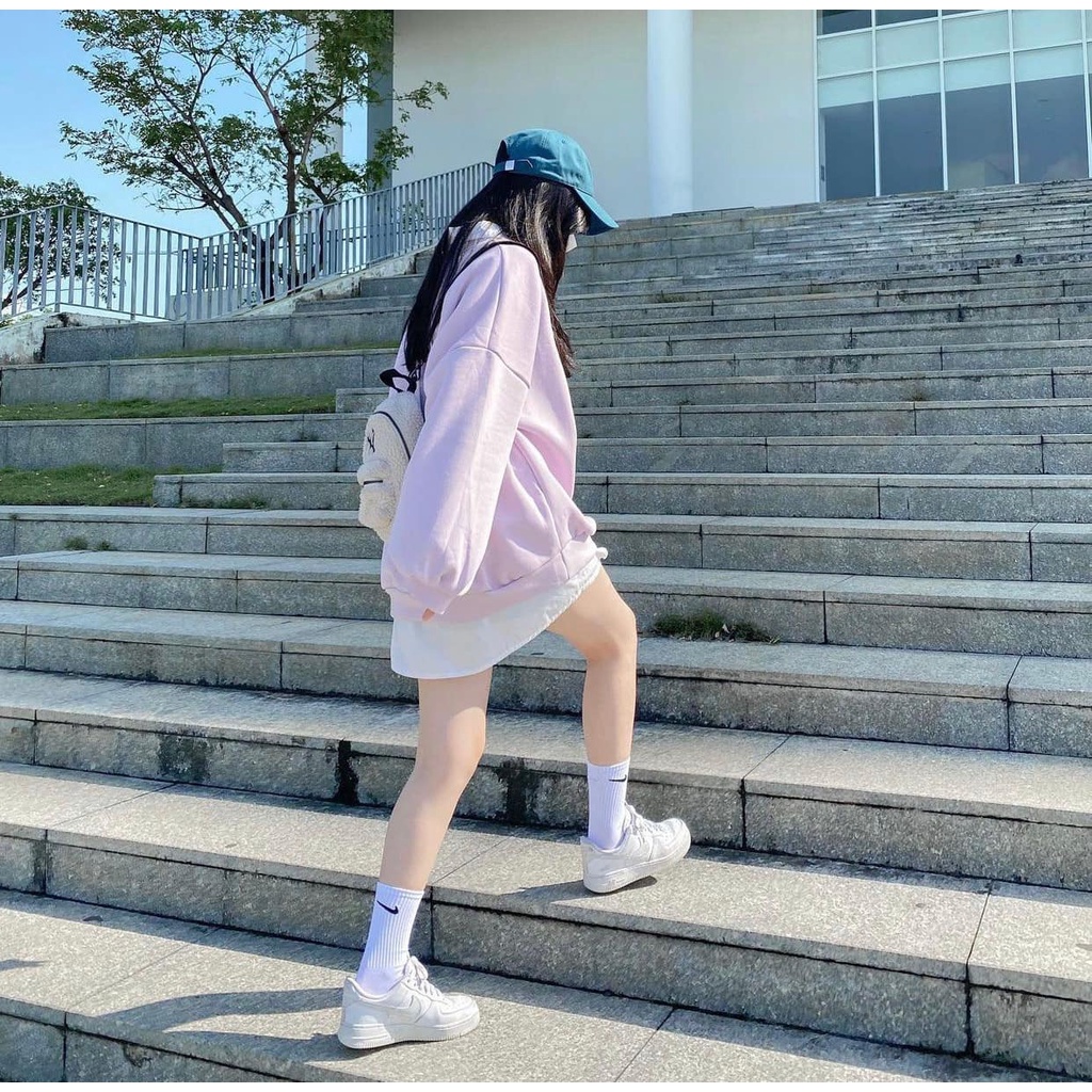 [Có Video + Ảnh Thật] Áo Sweater Nữ Màu Tím Cực Xinh Năng Động Chất Nỉ Dày Mịn - Chuu House - CH0208