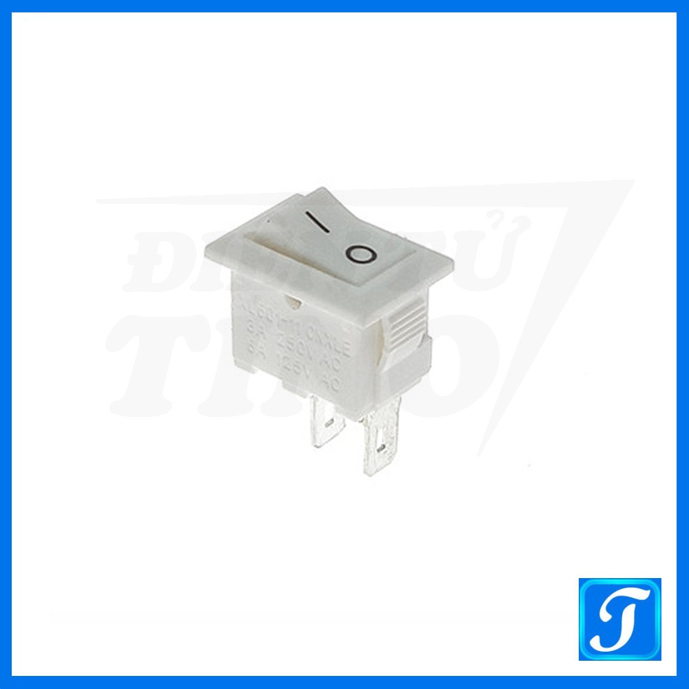 Công tắc bập bênh 3A 250V 15x10mm KCD1-11 Đỏ Đen Trắng tùy chọn