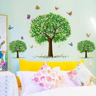 Decal dán tường Ba cây xanh