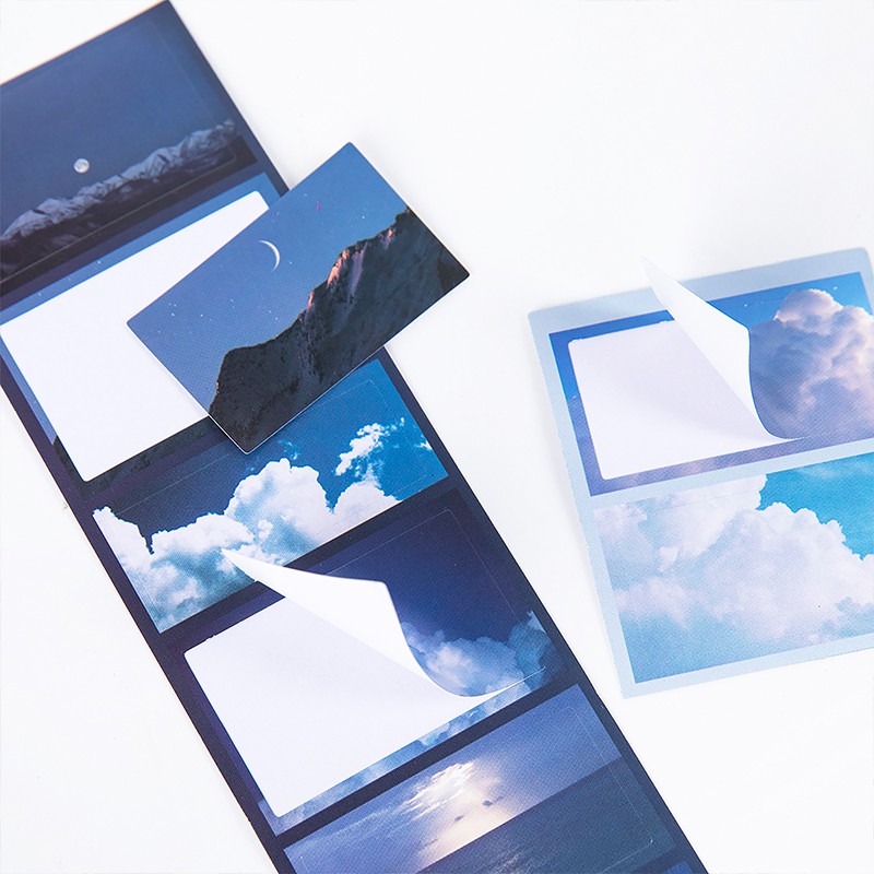 Miếng dán dạng cuộn phim thời gian trang trí nhật ký sổ tay DIY