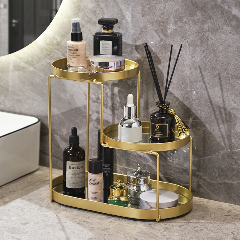 Khay Đựng Mỹ Phẩm Ba Tầng Sắp Xếp Gọn Gàng Trang Trí Phòng Tắm