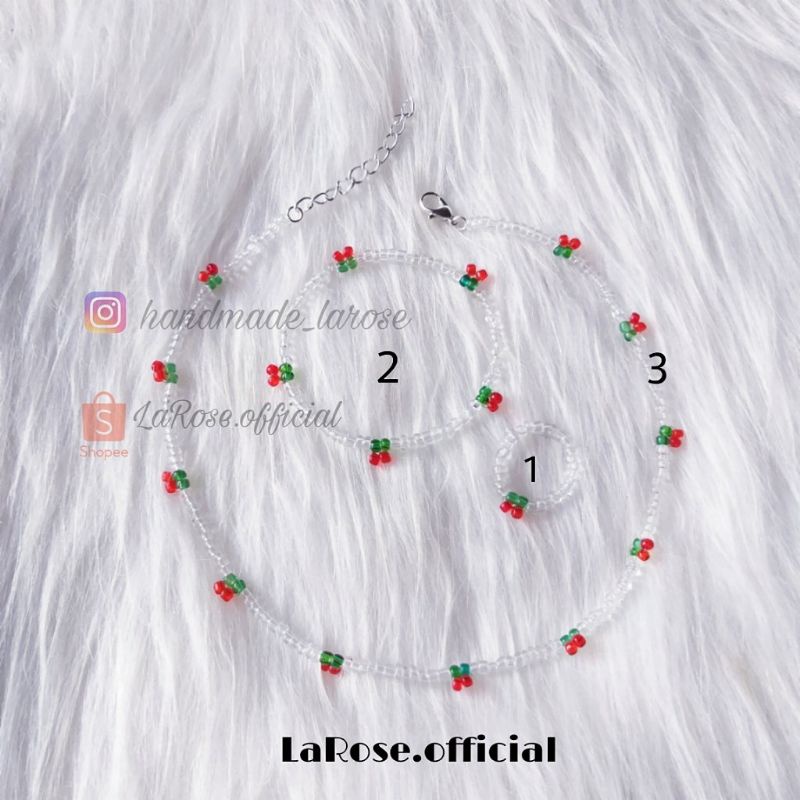 Set vòng + nhẫn cherry