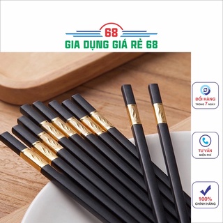 Đũa Khảm Vàng Phong Cách Nhật Bản (Hộp 10 Đôi)