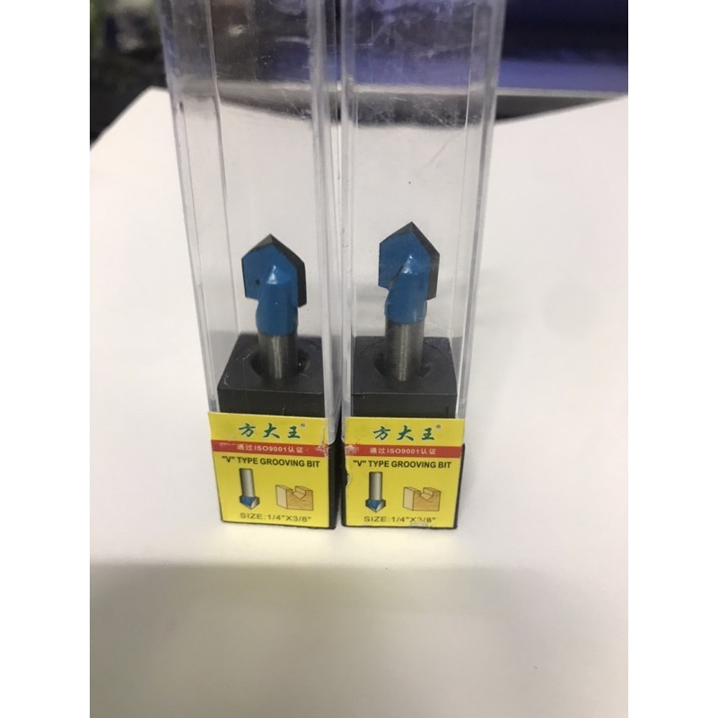 Combo2 MŨI PHAY ALU CHỮ V CAO CẤP 1/4 X 3/8