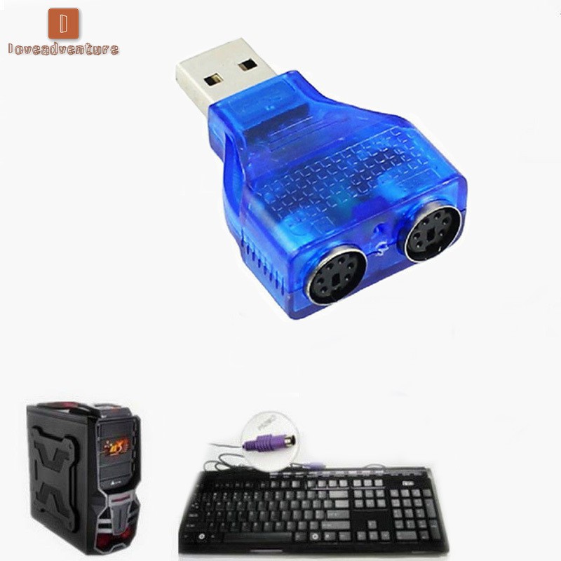 Dây cáp chuyển đổi USB Male sang PS2 Female cho chuột bàn phím