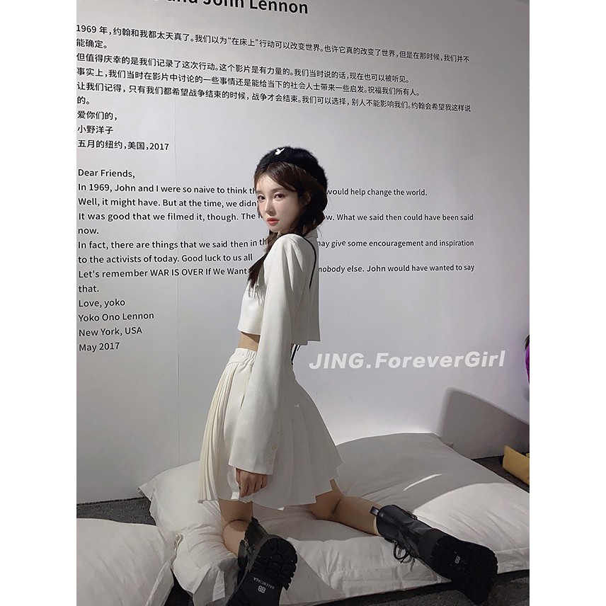 Set bộ vest sơ mi nữ tay dài Emilyshop