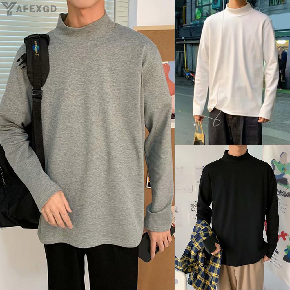 Sweatshirt Loose Sweatshirt Jumper Turtleneck Half High Collar Pullover