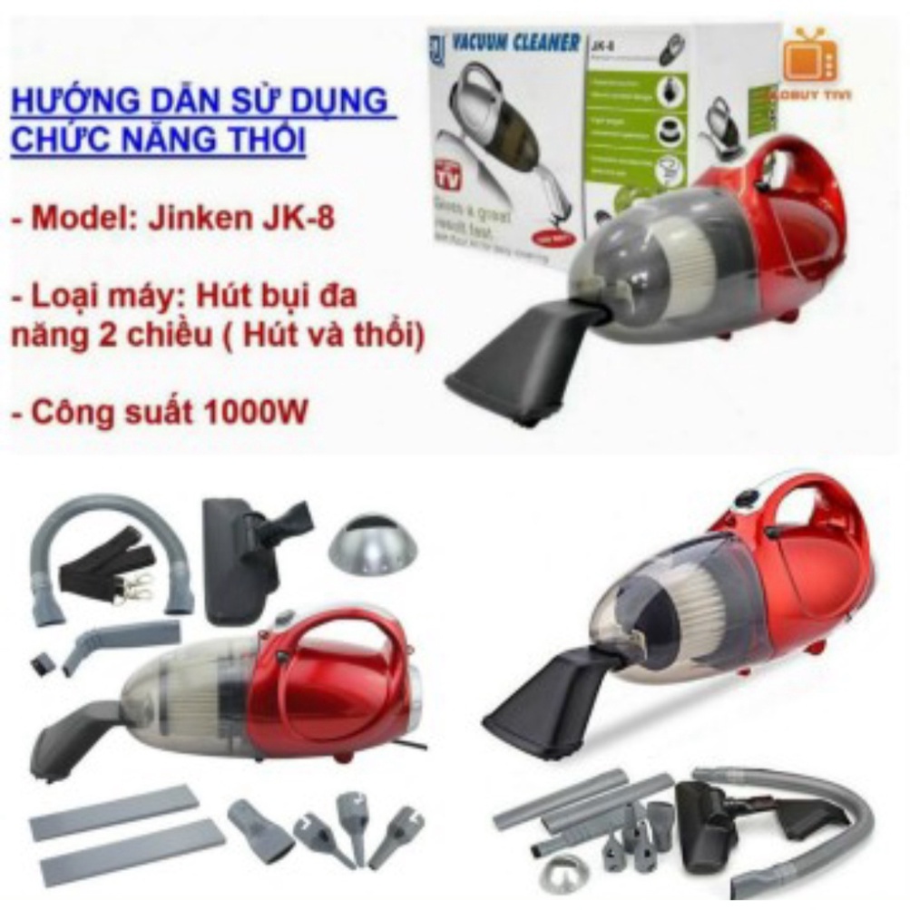 Máy hút bụi đa năng 2 chiều Hút và thổi Vacuum Cleaner JK8. TTCA