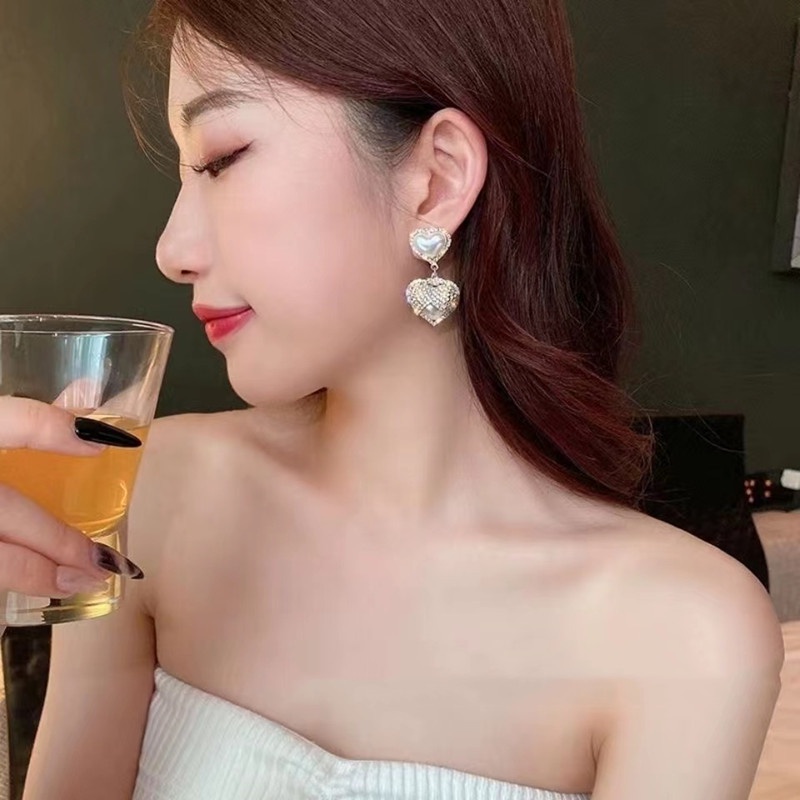 Bông Tai Ngọc Trai Hình Tròn Thời Trang Sang Trọng 2022