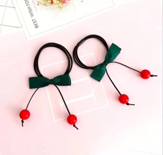 Cột tóc, dây buộc tóc nơ trái chery bé xinh