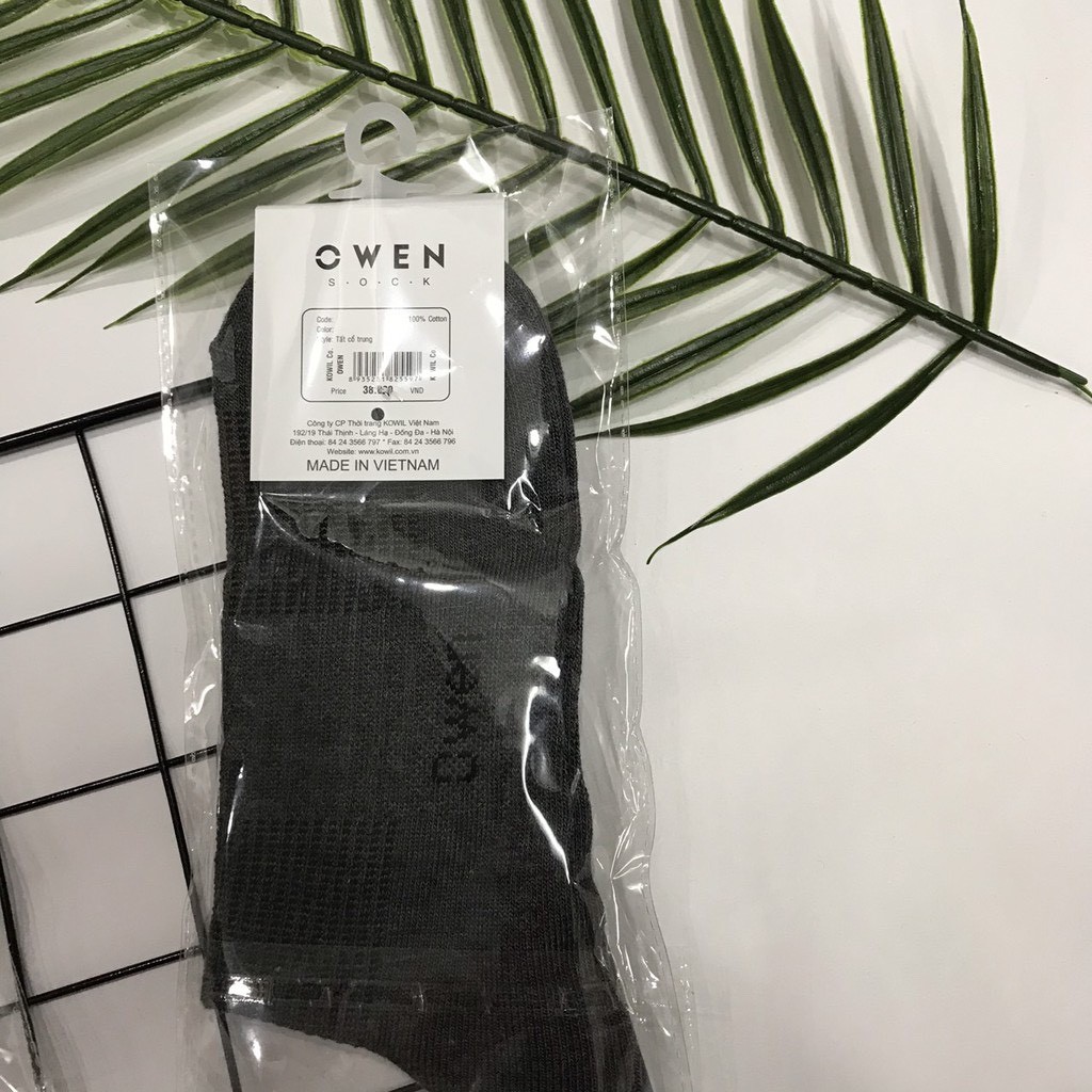 Tất vớ nam cổ trung - tất hài OWEN cotton thoáng khí chống hôi chân