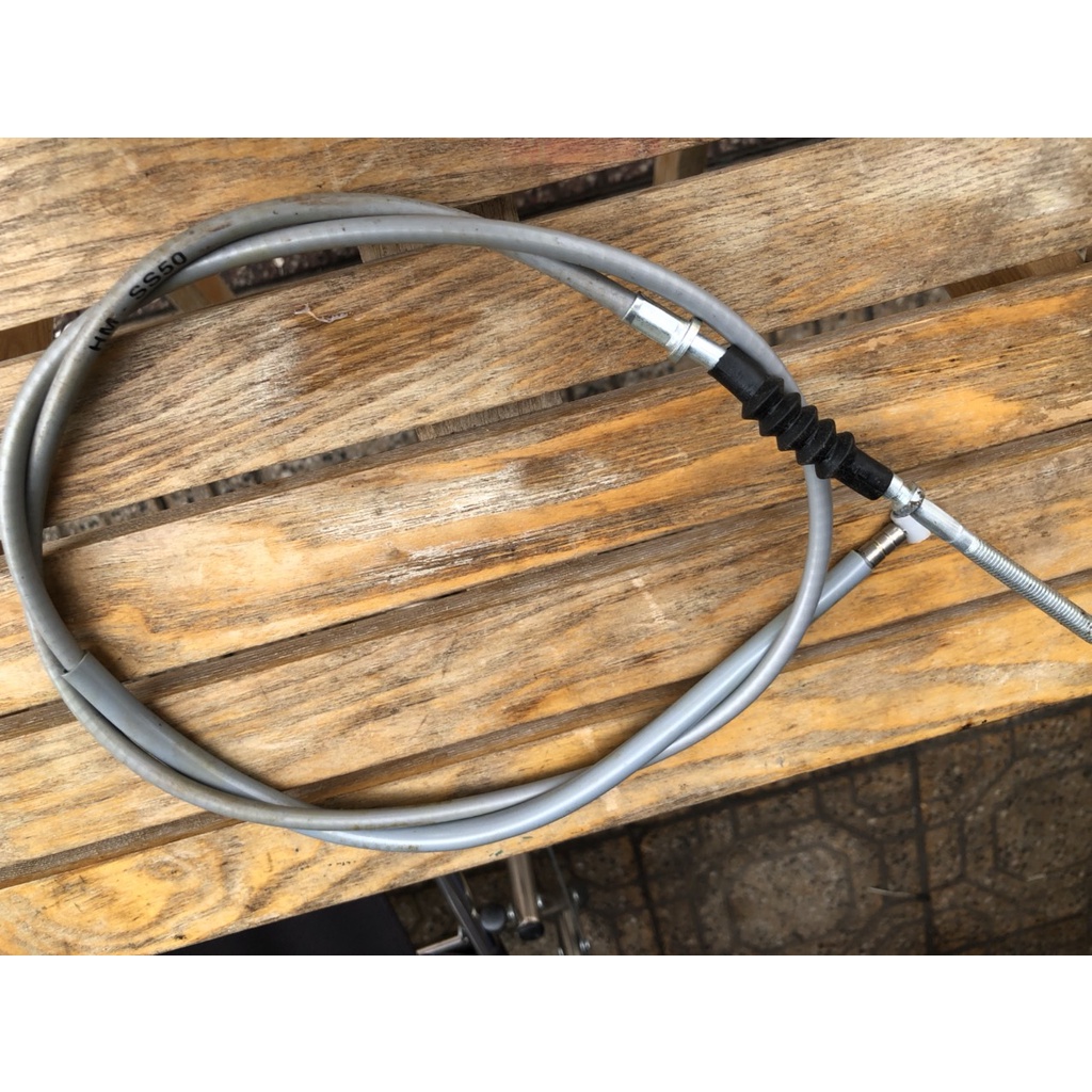 Bộ 4 dây : côn + thắng + Km + ga lưỡi gà cho xe honda 67-71 ghidong thấp màu xám sáng ga lưỡi gà