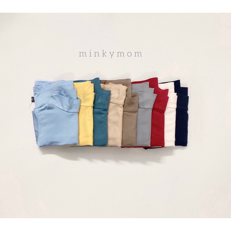 Áo thun giữ nhiệt cho bé nhãn hiệu Minky Mom cổ 3p hàng Việt Nam