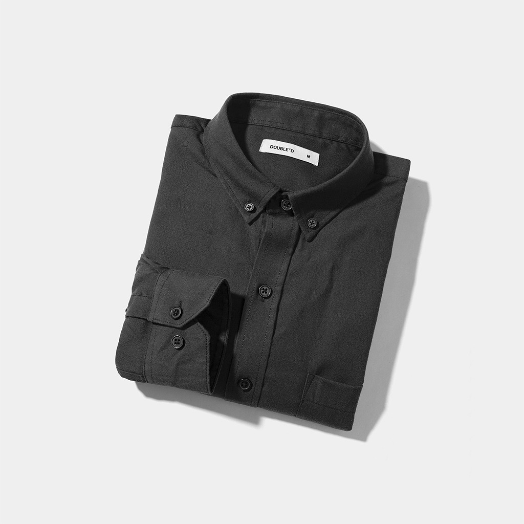 Áo sơ mi nam DOUBLE'D dài tay chất liệu Oxford STP