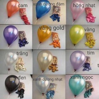 bong bóng nhũ size 30cm cực xinh ( set 10 trai bóng )