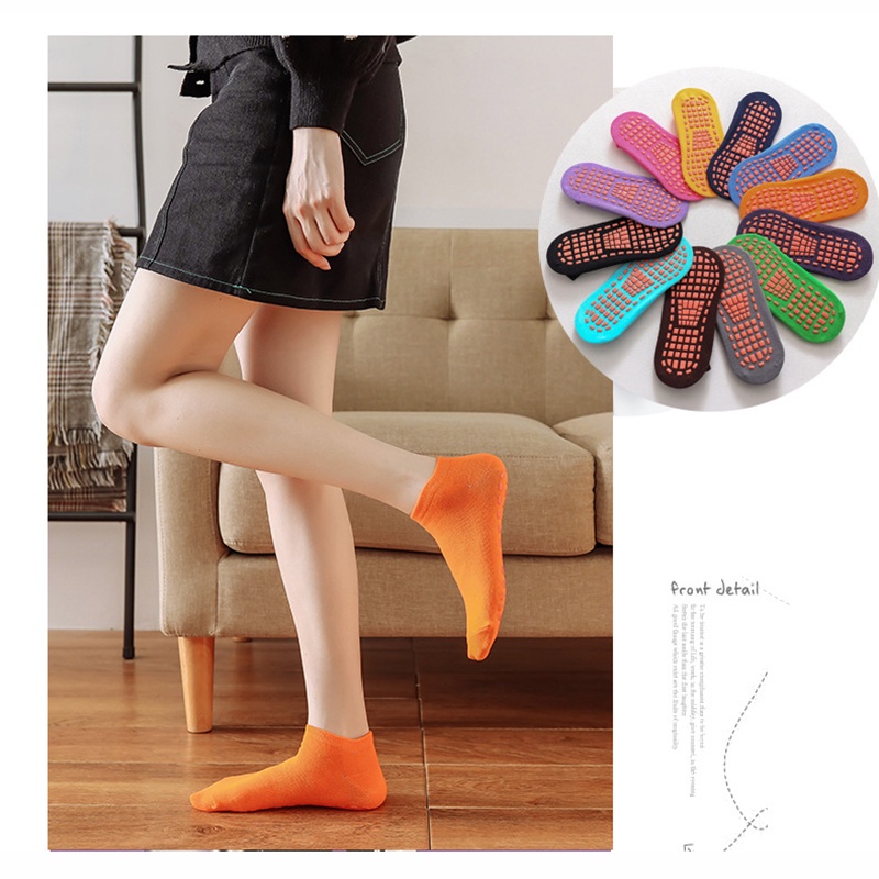 Vớ cotton unisex đàn hồi chống trơn trượt để tập thể dục tiện lợi