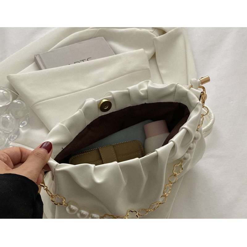 Túi Đeo Vai Đính Ngọc Trai Phong Cách Hàn Quốc Thời Trang Cho Nữ