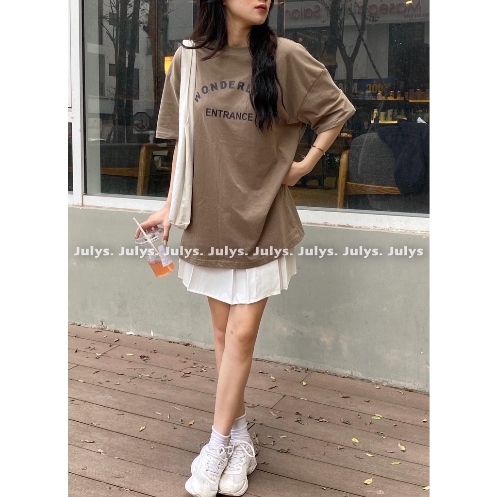 Áo phông WONDERLAND form rộng oversize (ảnh thật shop chụp kèm video)