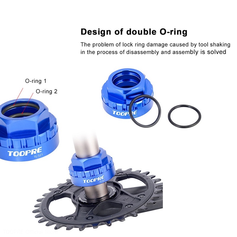 Bộ dụng cụ tháo lắp đĩa xích TOOPRE cho xe đạp Shimano M7100 M8100 M9100