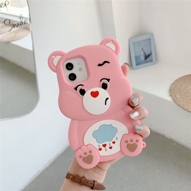 Ốp Điện Thoại Silicon Cao Su Mềm Họa Tiết Gấu Hoạt Hình Cho iphone 14 13 12 pro Max 11 pro Max i6 6s 7 8 Plus X XR XS Max