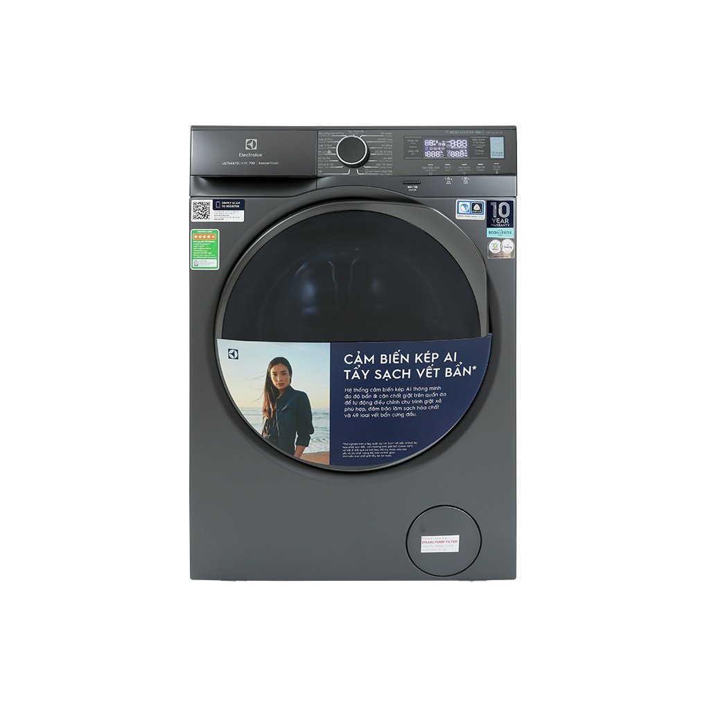 EWF1042R7SB - Máy giặt Electrolux 10 kg Inverter EWF1042R7SB - BẢO HÀNH CHÍNH HÃNG 24 THÁNG TẬN NƠI
