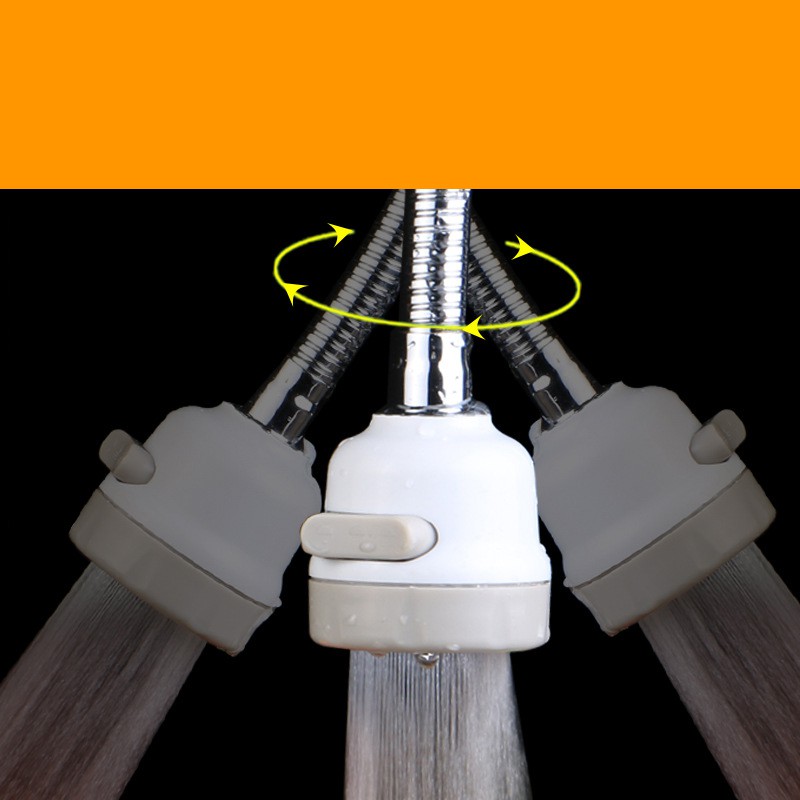 Đầu vòi rửa chén bát tăng áp điều hướng ống lò xo 17cm xoay 360 độ 3 chế độ nước C'MON DV-04C