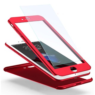 Ốp Ipaky Full 360 Ip Kèm Kính Cường Lực ( 6, 6s, 6 Plus, 7, 7 Plus) Màu Đỏ