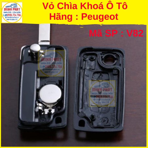 Vỏ Chìa khoá remote xe Peugeot Chính hãng