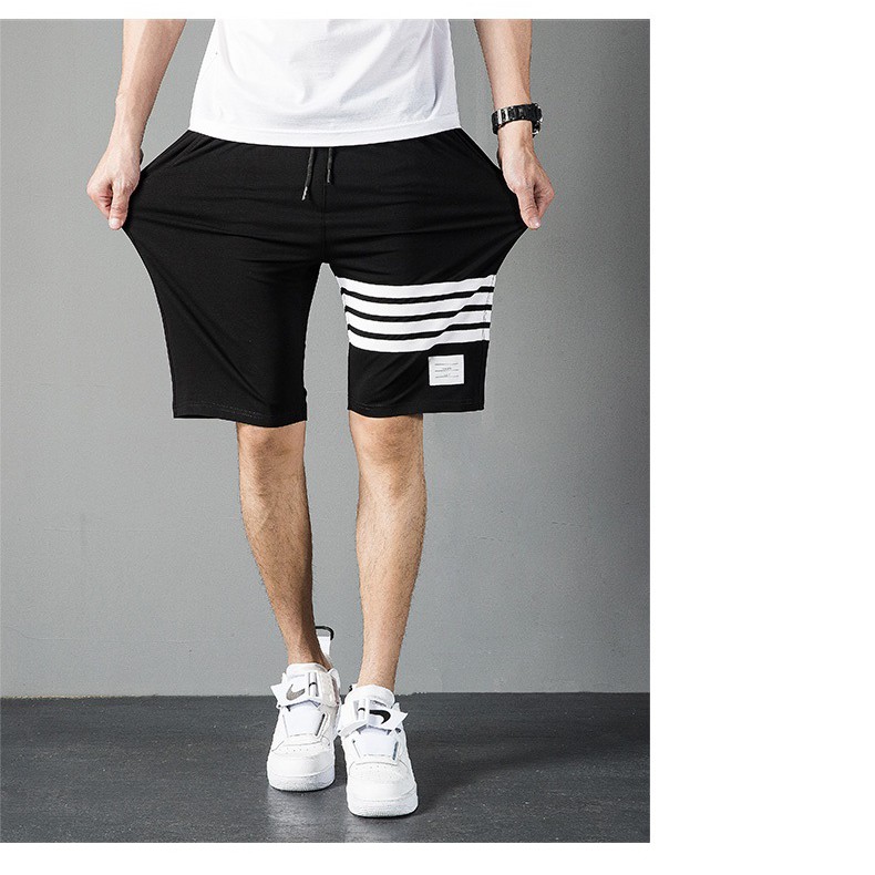 Quần đùi nam 💚𝐅𝐑𝐄𝐄𝐒𝐇𝐈𝐏💚 Quần short nam nữ unisex ba gạch bé trai vải dù lưng thun siêu thoáng mát