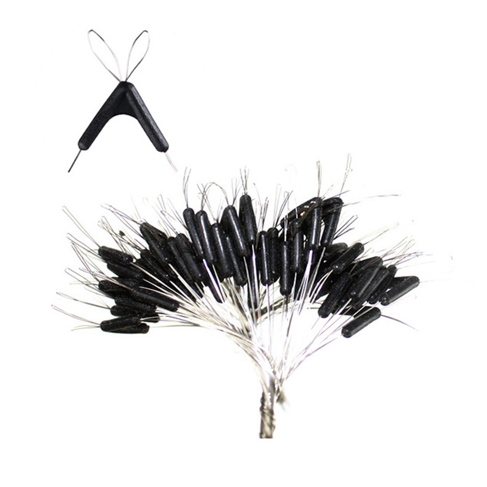 50pcs New Hot swivel space bean tying tool fishing line space bifurcation