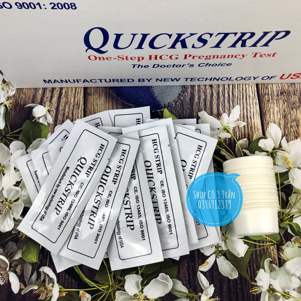 Que Thử Thai QuickStrip - 24 Que Xếp Gọn Không Vỏ Hộp