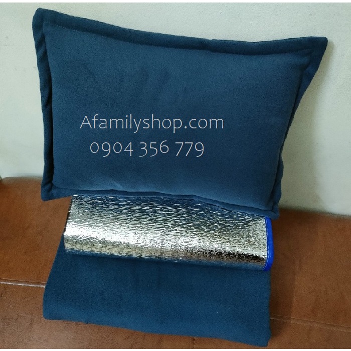 Set chăn gối chiếu ngủ trưa văn phòng, trường học, công trường