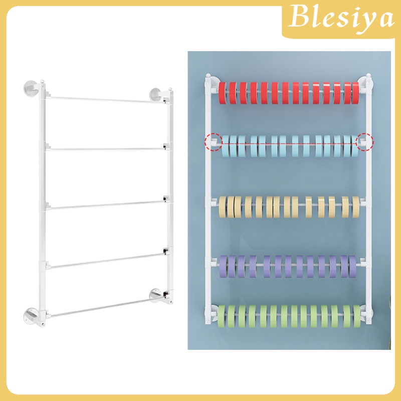 [BLESIYA]Wall Mount Wire Spool Rack Ribbon Organizer Storage Display Key Holder