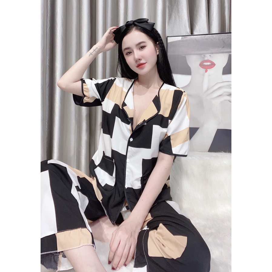 Đồ bộ mặc nhà cánh dơi hình hoa tiết siêu xinh thoáng mát