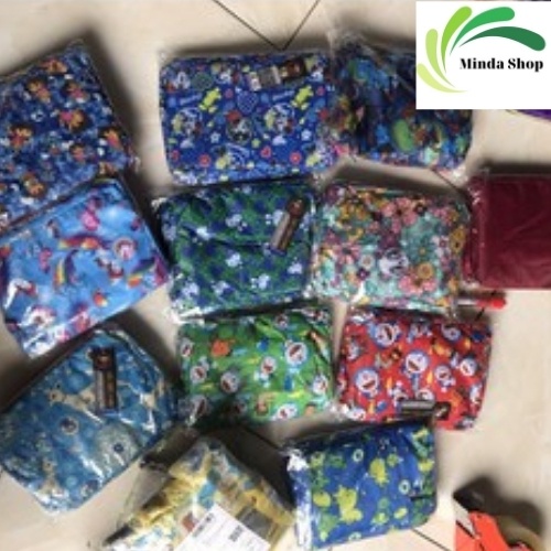 Áo Mưa Trẻ Em Bộ Siêu Bền Siêu Nhẹ Có 3 Size Cho Trẻ Từ 6 - 12 Tuổi, Áo Tơi Vải Chất Liệu Cao Cấp