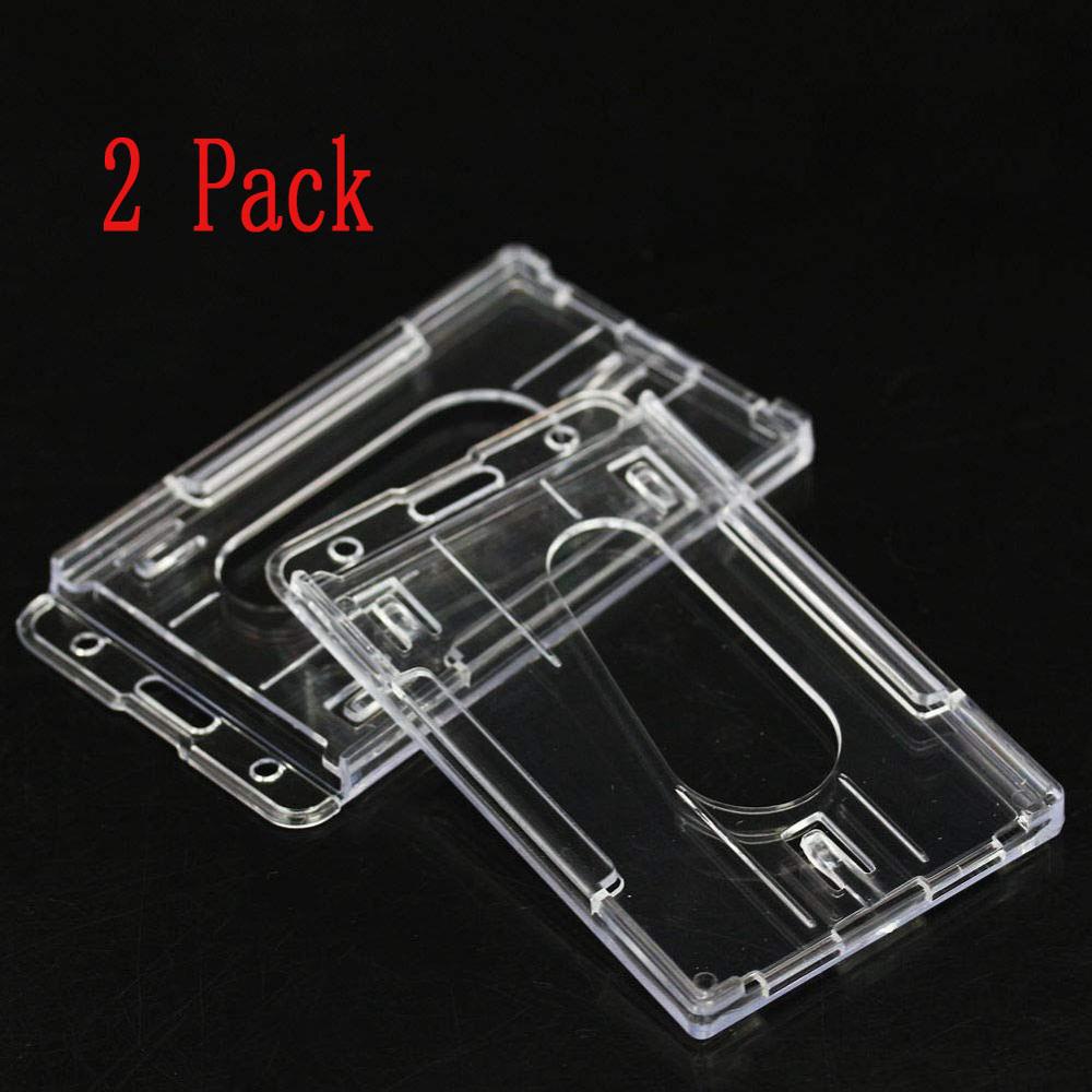 Set 2 Bao Nhựa Trong Suốt Đựng Thẻ ID 2-3 Ngăn Tiện Lợi