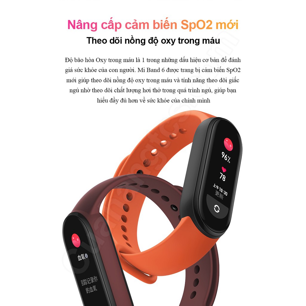 [BẢN QUỐC TẾ] Đồng hồ thông minh Xiaomi Mi Band 6 chính hãng Miband6 Mi Band6