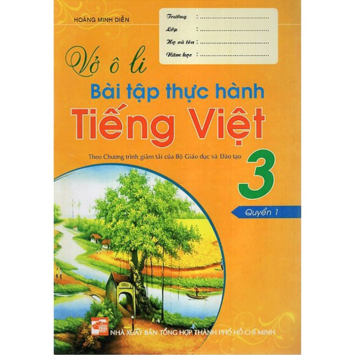 Sách - Vở ô li bài tập thực hành tiếng Việt 3 (quyển 1)