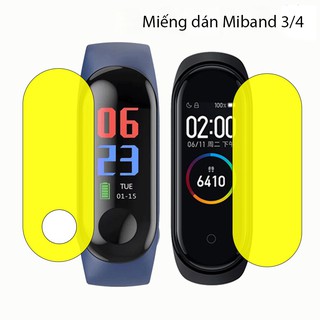 Miếng dán màn hình  đồng hồ thông minh Miband 3 Miband 4 chống trầy xước tự động phục hồi độ cứng 9H