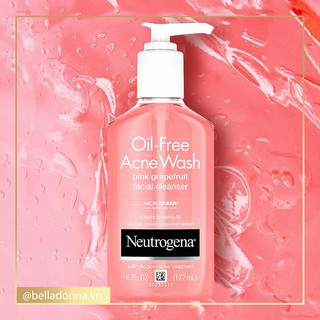 [Chuẩn Auth] Sữa rửa mặt Neutrogena Oil-Free Acne Wash Pink Grapefruit Facial Cleanser 177ml