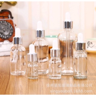 Lọ chiết serum ,lọ thủy tinh nắp bóp nhỏ giọt khoen bạc